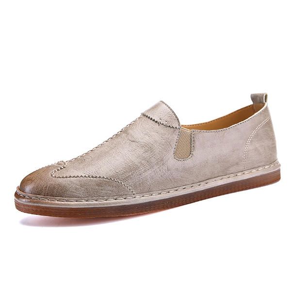 Zapatos Hombre Casual Mocasines De Cuero Genuino Suave