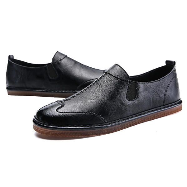 Zapatos Hombre Casual Mocasines De Cuero Genuino Suave