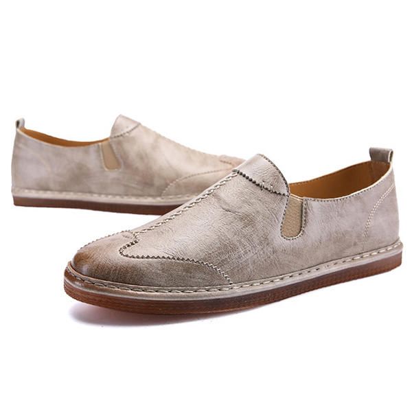 Zapatos Hombre Casual Mocasines De Cuero Genuino Suave