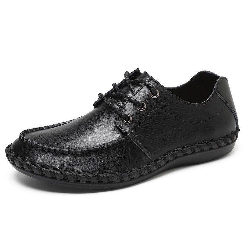 Zapatos De Negocios Casuales Cómodos Transpirables De Cuero Genuino Para Hombres