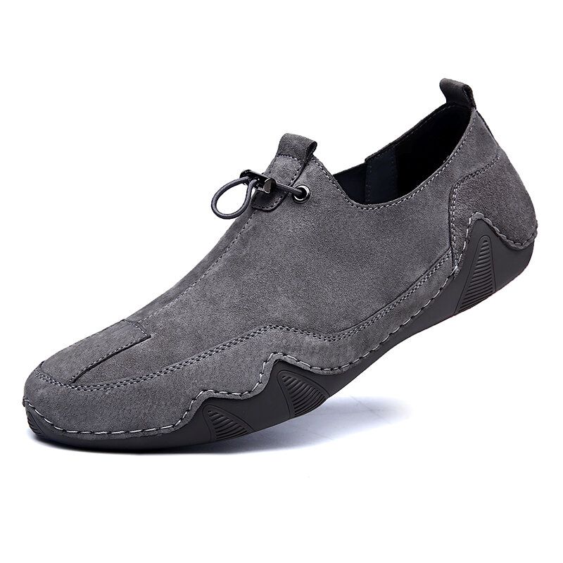 Zapatos Para Caminar Casuales Antideslizantes De Gamuza Para Hombres