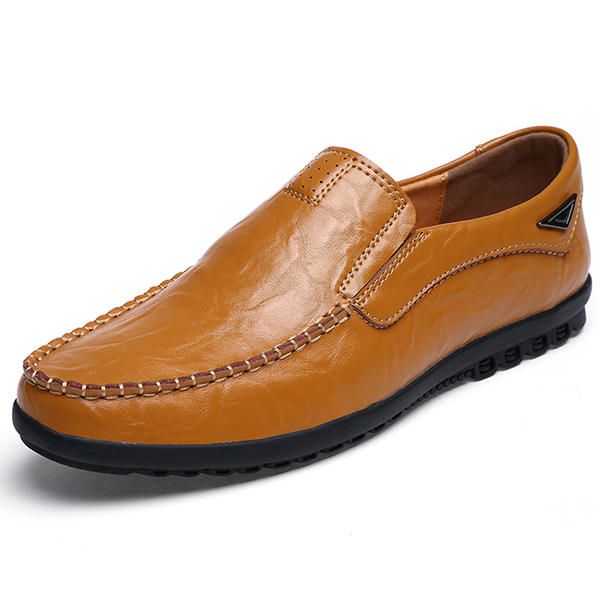 Zapatos Planos Hombre Mocasines Informales De Negocios En Cuero