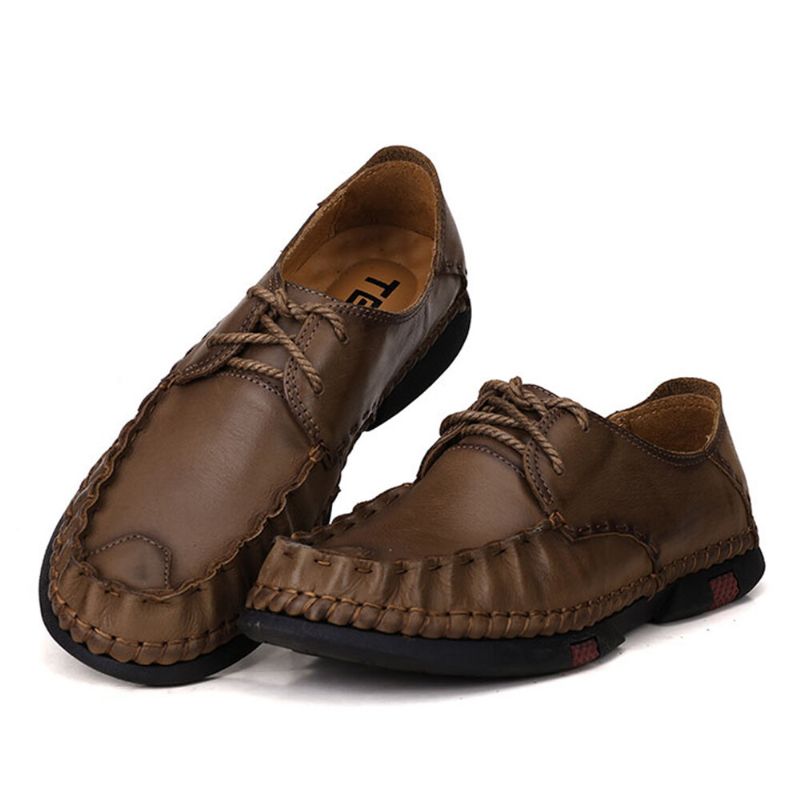 Zapatos Suaves Protegidos Con Punta Antideslizante Y Ligeros De Cuero Para Negocios Informales Para Hombres