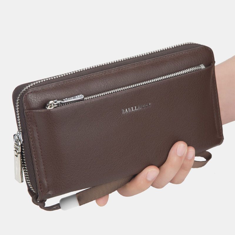 Baellerry Men Faux Leather Cartera Larga Clutches Bag Phone Bag