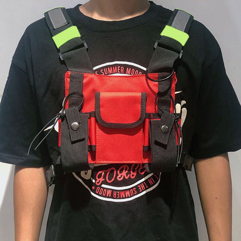 Bolsa Táctica De Hip-hop A La Moda Para Hombres Bolsa De Pecho Bolsa De Chaleco