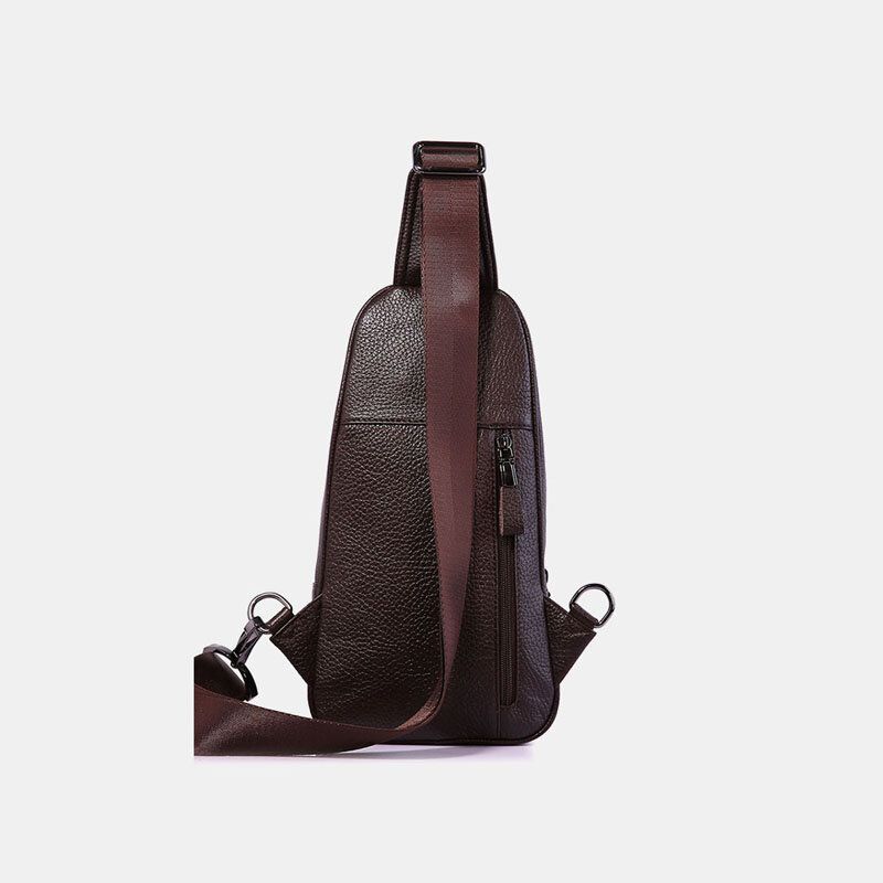 Bolso Bandolera De Cuero Genuino Para Hombre Bolso Bandolera