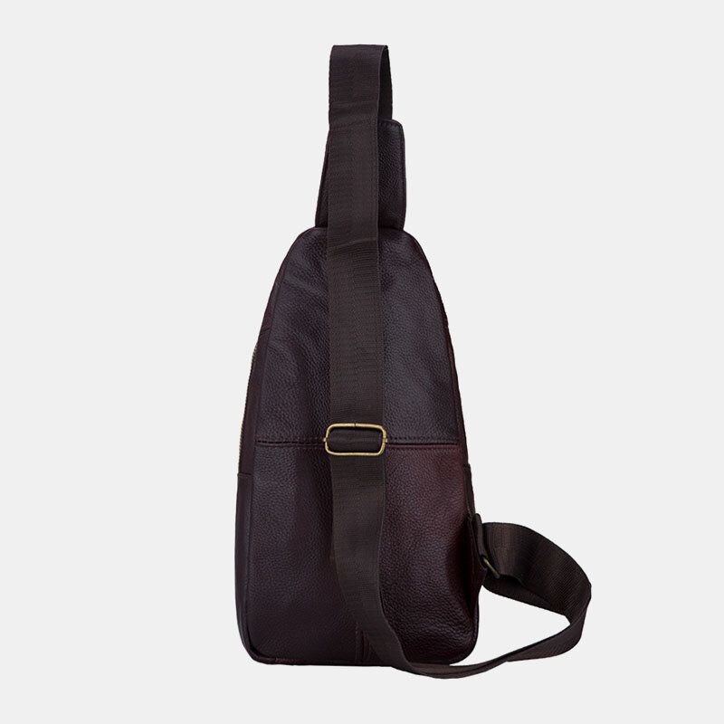 Bolso Bandolera Ligero De Varias Capas De Cuero Genuino Para Hombre Bolso Bandolera Bolso Bandolera