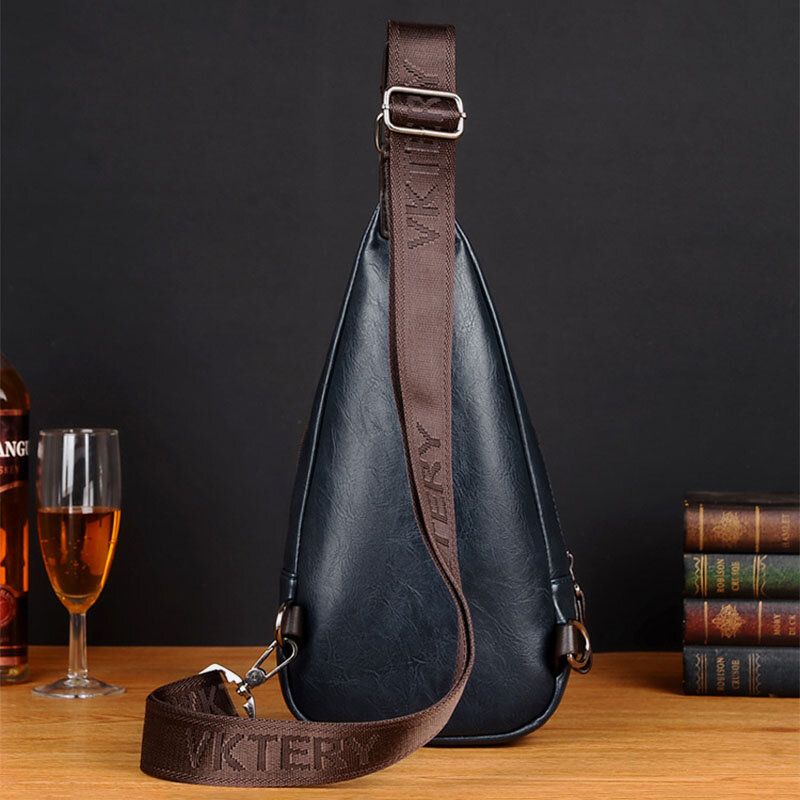 Bolso Bandolera De Viaje De Negocios Retro De Piel Sintética Para Hombre