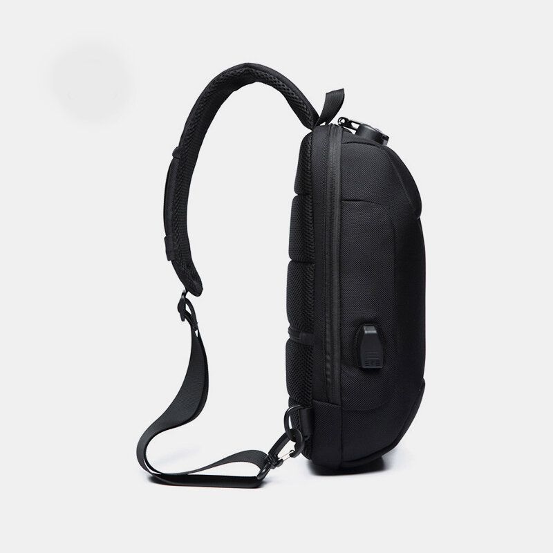 Hombres Antirrobo Carga Usb Multicapas Impermeable Bolso Bandolera Bolso Bandolera Bolso Bandolera