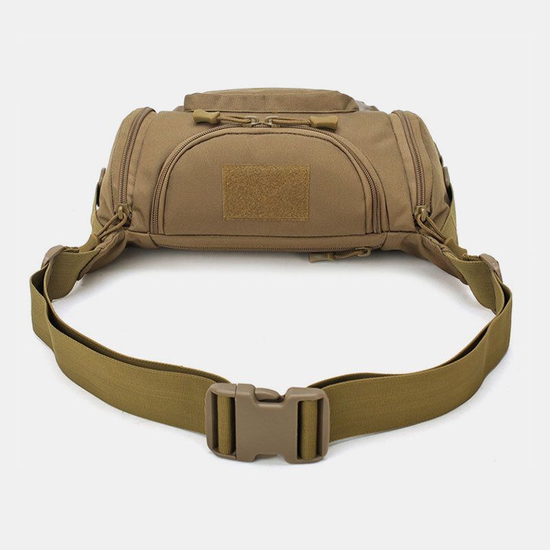 Hombres Camuflaje De Lona Al Aire Libre Tactical Sport Riding Riñonera Bolsa De Hombro Bolsa De Pecho