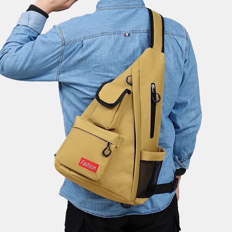 Hombres Moda Ligero Multi-bolsillo Bolsa De Herramientas Bolsa De Hombro Bolsa De Pecho