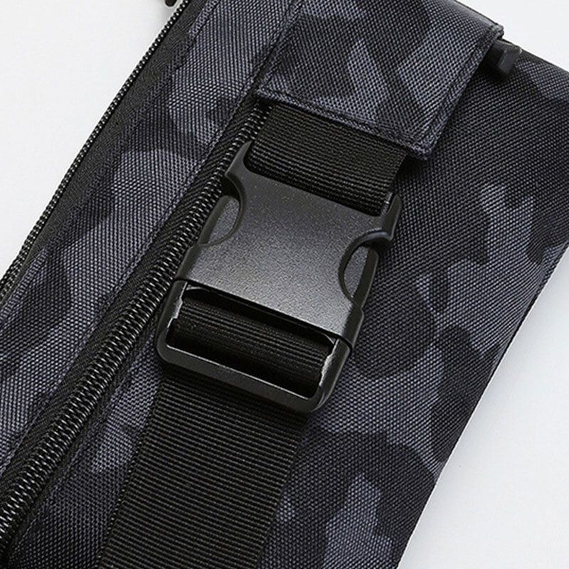 Hombres Nylon Camuflaje Multi-carry Multi-pocket Sport Outdoor Tactical Bandolera Bolsa De Pecho