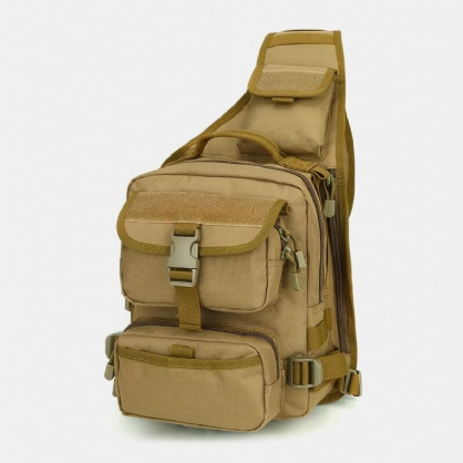 Hombres Nylon Camuflaje Táctico Montar Camping Deporte Bolsa De Hombro Al Aire Libre Bolsa De Pecho