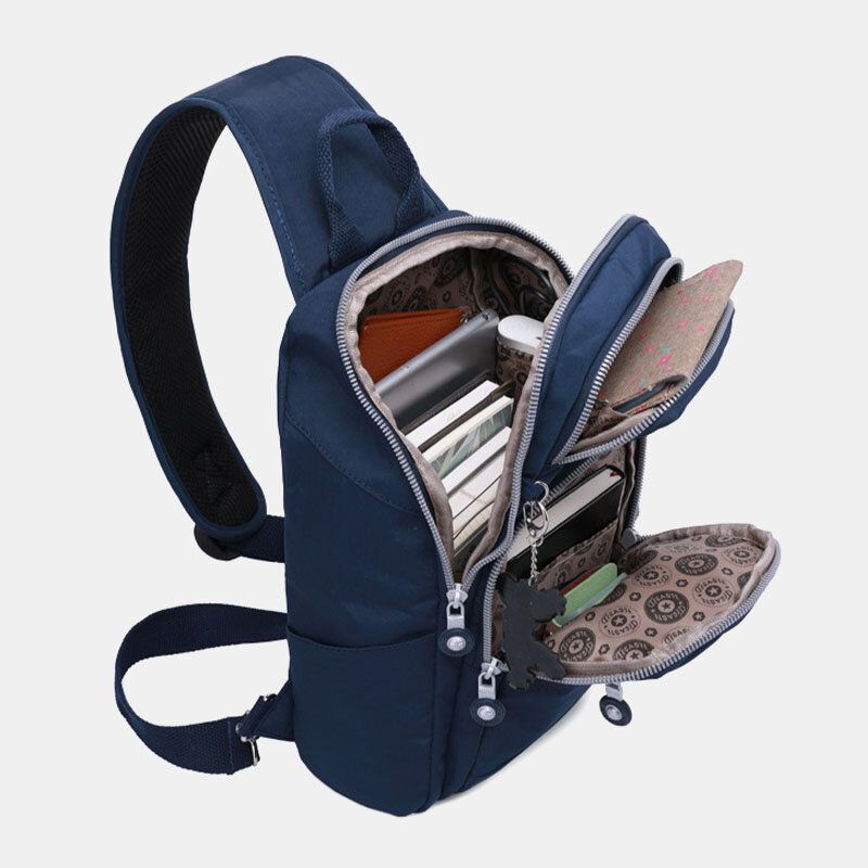 Hombres Oxford Cloth Multi-pocket Gran Capacidad Resistencia Al Desgaste Bolso Bandolera Bolso Bandolera Bolso En El Pecho