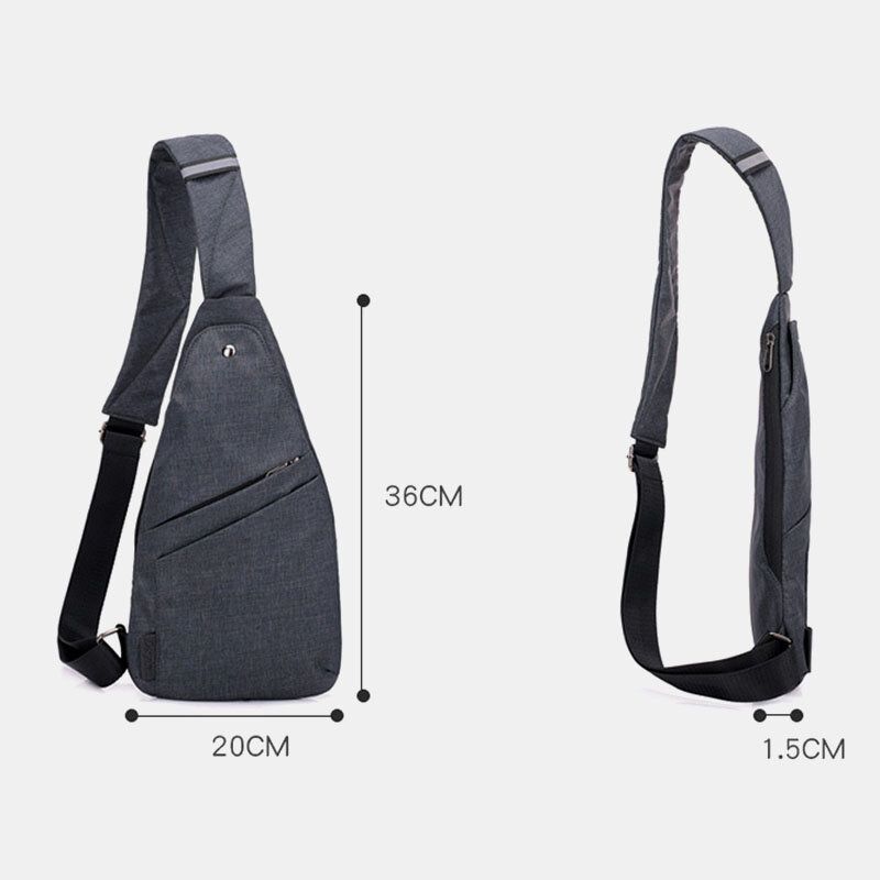 Hombres Poliéster Gran Capacidad Multibolsillos Impermeable Casual Bolso Bandolera Bolso Bandolera Bolso Bandolera