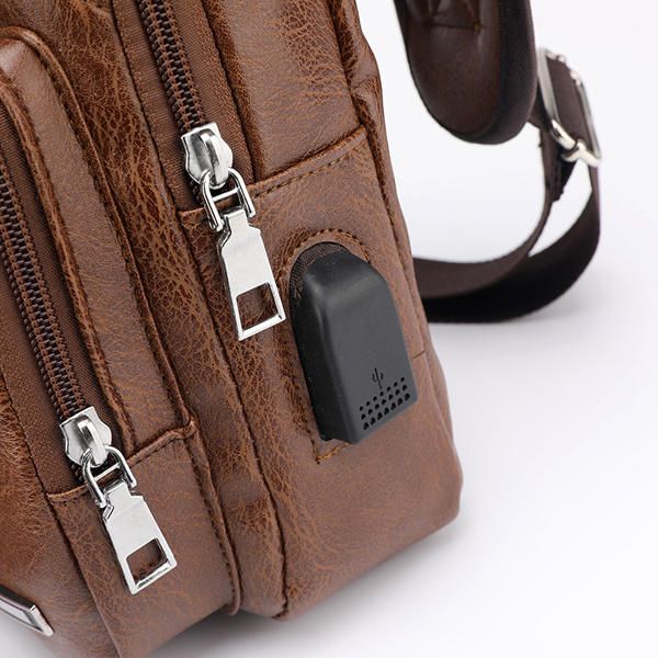 Mochila De Viaje Antirrobo Resistente Al Hombro Para Hombres Al Aire Libre Con Puerto De Carga Usb