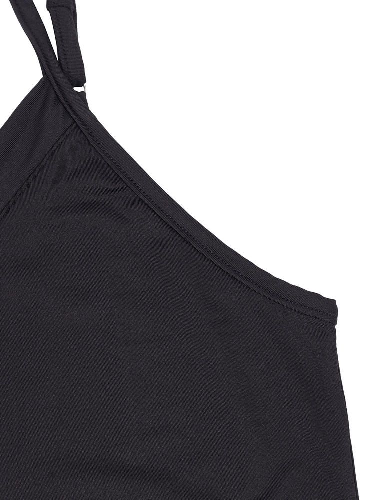 Camisón Sin Mangas Tentador Ajustado Sin Espalda Con Tirantes De Talla Grande