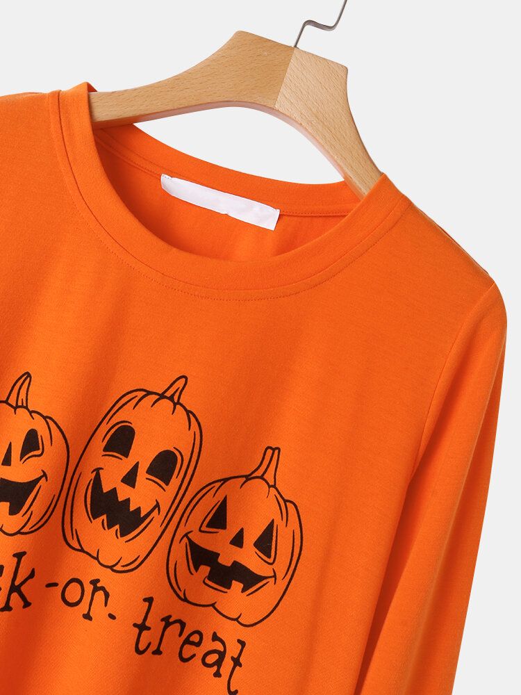 Pantalones De Chándal De Cintura Elástica Fantasma De Calabaza De Dibujos Animados De Halloween De Talla Grande Para Mujer Conjunto De Pijama Acogedor