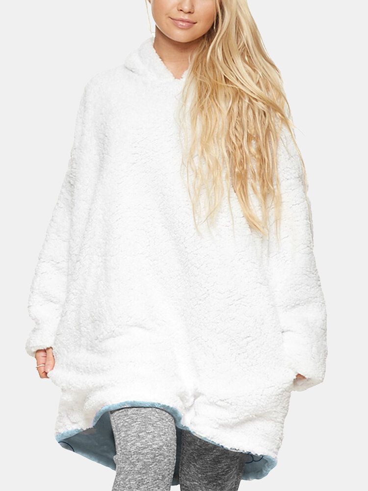 Sudadera Con Capucha De Gran Tamaño Con Forro Polar Con Estampado De Koala Lindo Para Mujer