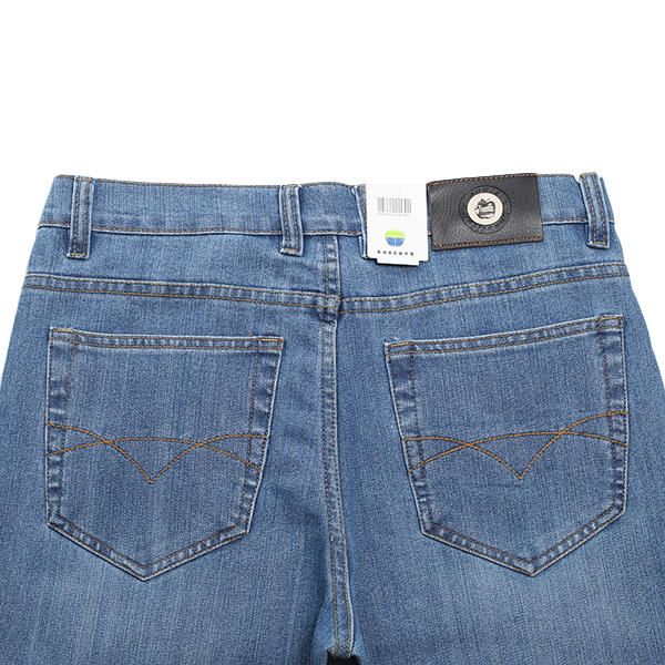 Pantalones De Mezclilla Largos Elásticos De Pierna Recta Fina De Verano Jeans Para