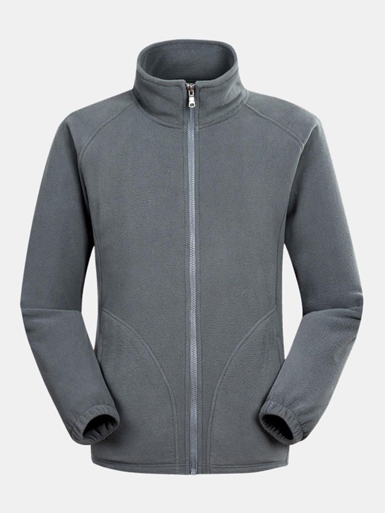 Abrigo Nuevo Para Hombre Chaqueta De Lana Con Cuello Informal De Color Sólido De Doble Cara