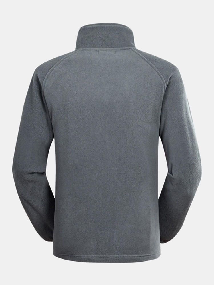 Abrigo Nuevo Para Hombre Chaqueta De Lana Con Cuello Informal De Color Sólido De Doble Cara