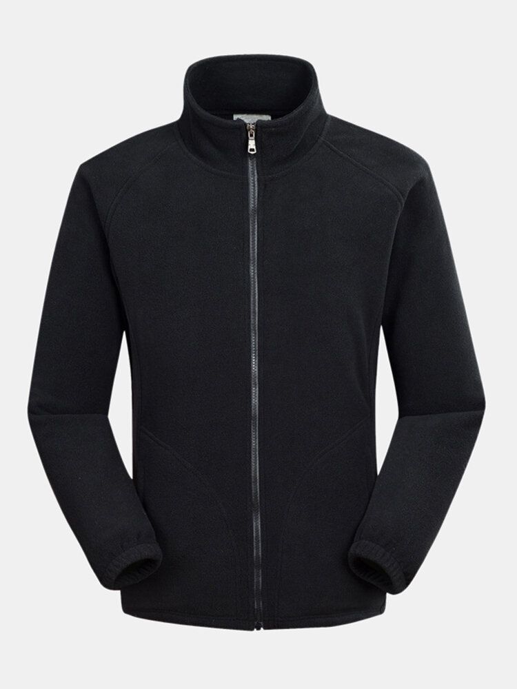 Abrigo Nuevo Para Hombre Chaqueta De Lana Con Cuello Informal De Color Sólido De Doble Cara