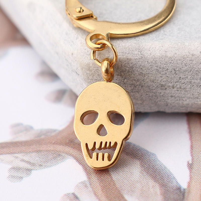 1 Pieza Pendiente De Acero De Titanio Pendiente De Calavera Punk Pendientes De Aro De Acero Inoxidable 316l Para Hombres Y Mujeres