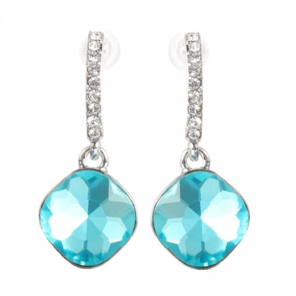 Pendiente De Gota De Cristal Clásico Pendientes De Mujer De Diamantes De Imitación Deslumbrantes Elegantes El Mejor Regalo