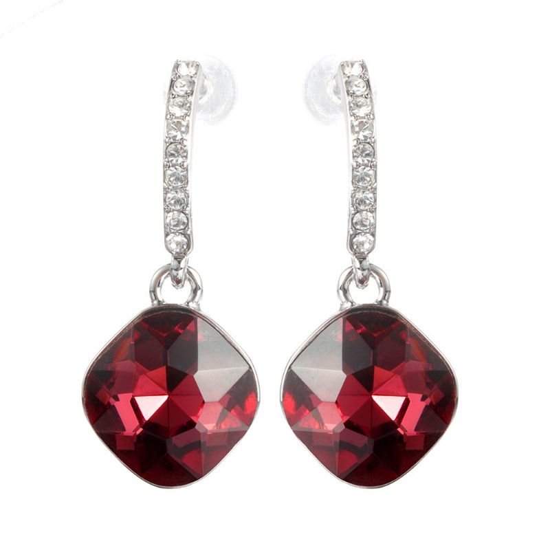 Pendiente De Gota De Cristal Clásico Pendientes De Mujer De Diamantes De Imitación Deslumbrantes Elegantes El Mejor Regalo