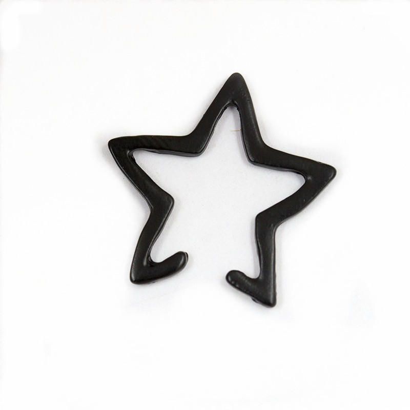 Punk Hollow Star Pendiente Para Mujer Sin Piercing Clip De Oreja Para Mujer Chica Fiesta Bisutería