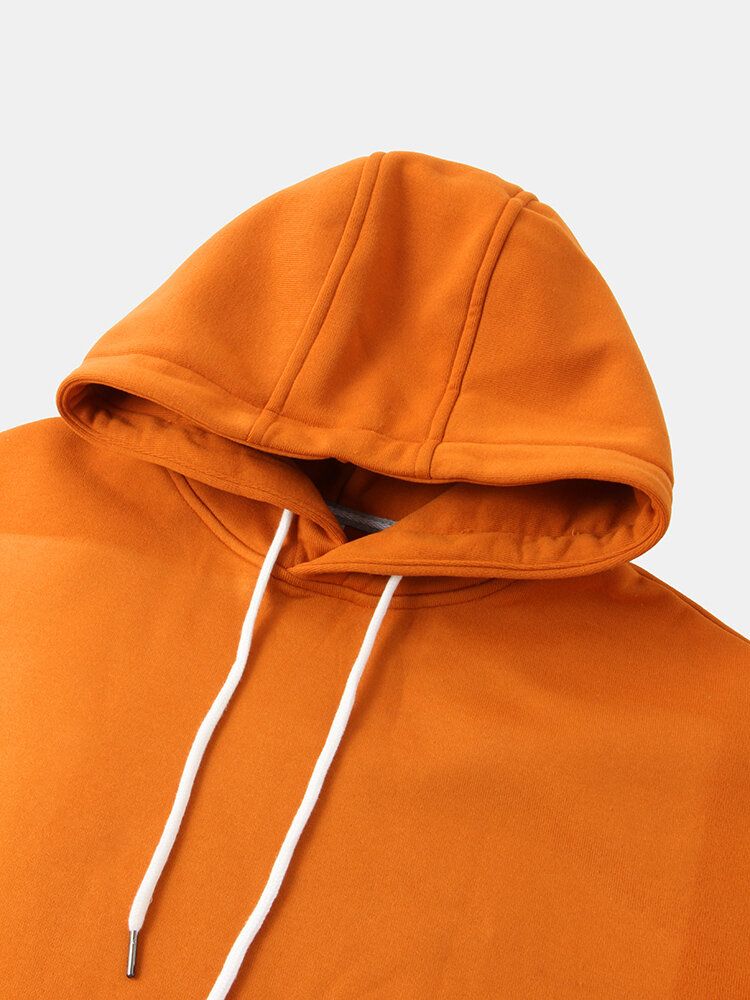 Sudaderas Con Capucha De Bolsillo De Canguro De Manga Larga Con Estampado De Gráficos De Yeso Divertido Para Hombre