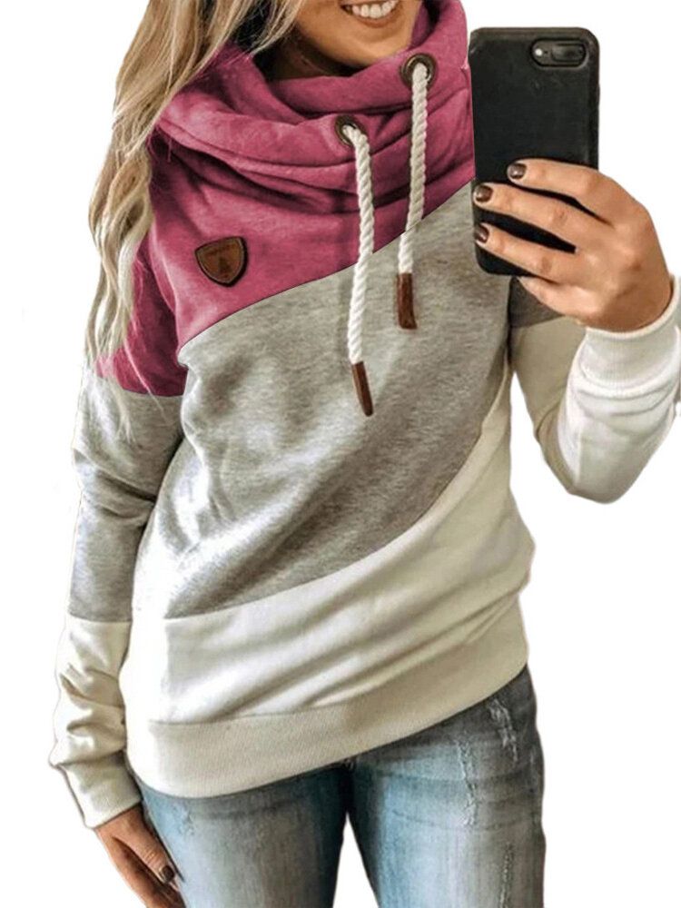 Sudaderas Con Capucha Informales Con Cordón De Manga Larga De Algodón Con Estampado De Camuflaje Para Mujer