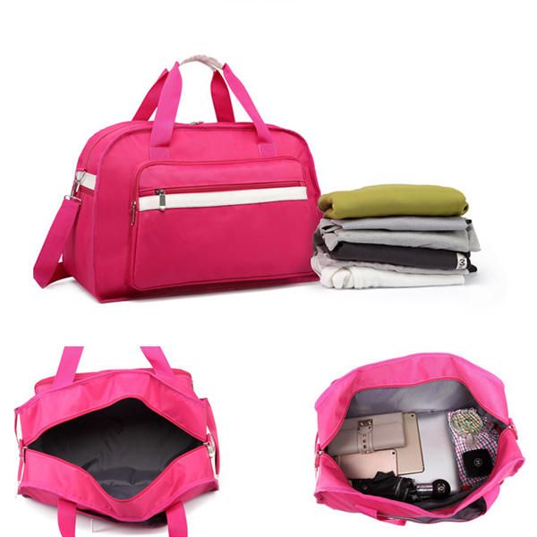 Bolsa De Almacenamiento Portátil Impermeable De Viaje Informal Bolsa De Equipaje Bolso De Hombro