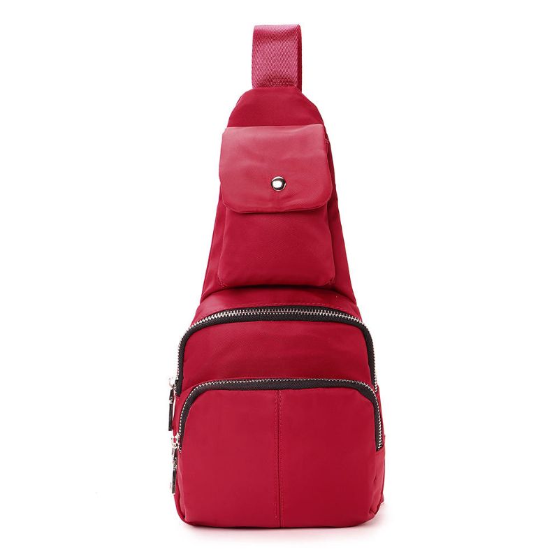 Bolsa De Pecho De Ocio Informal Impermeable De Nailon Para Mujer