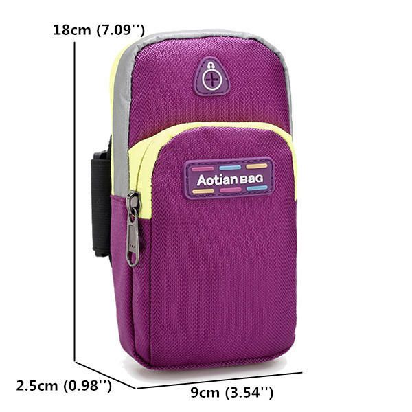 Bolsas Deportivas Para Hombres Y Mujeres Bolsas De Brazo Para Auriculares Para Correr Al Aire Libre Bolsas De Gimnasio Para Bolsas De Teléfono De 5.5 Pulgada