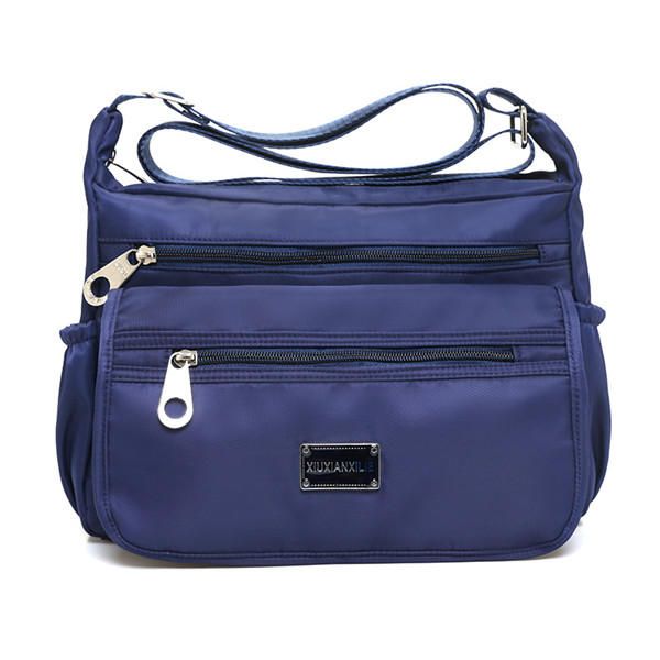 Bolsillos Multicapa Con Cremallera Bolso De Hombro Ligero Bolsos Cruzados Impermeables Bolsos De Hombreajero