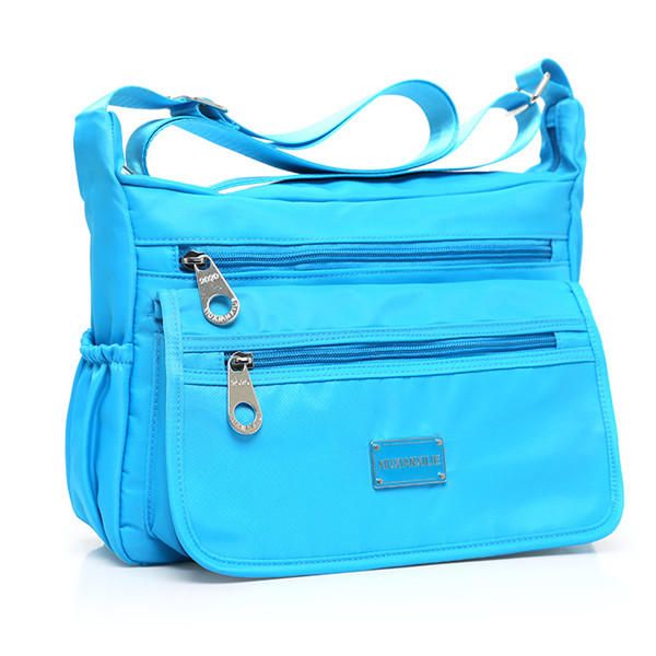 Bolsillos Multicapa Con Cremallera Bolso De Hombro Ligero Bolsos Cruzados Impermeables Bolsos De Hombreajero