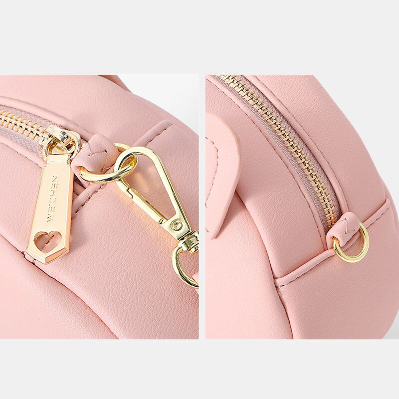 Bolso Bandolera Casual Con Patrón De Gato Sólido Para Mujer