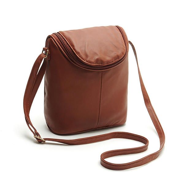 Bolso Bandolera Casual De Cuero Pu Para Mujer