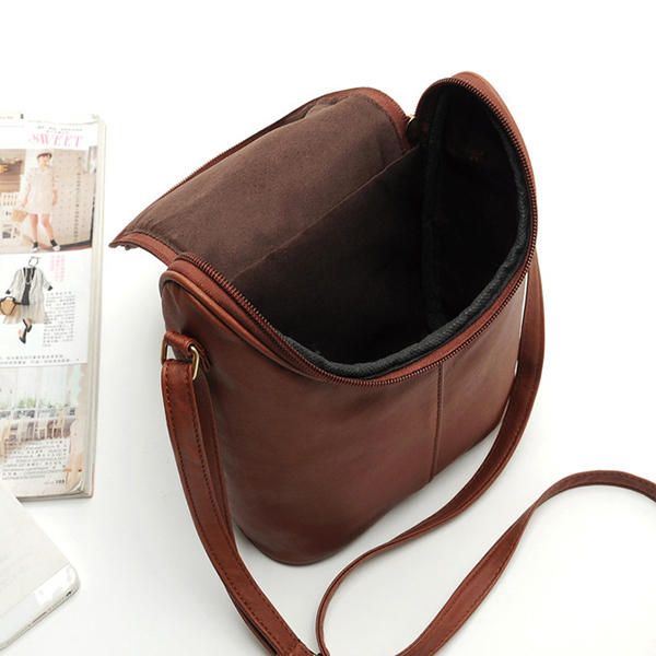 Bolso Bandolera Casual De Cuero Pu Para Mujer