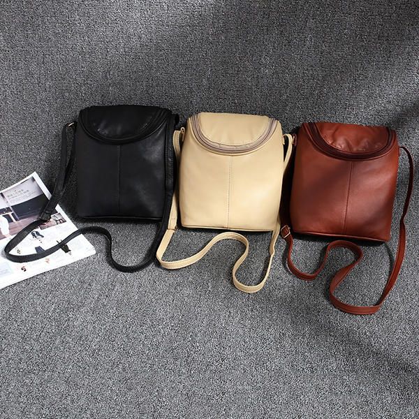 Bolso Bandolera Casual De Cuero Pu Para Mujer