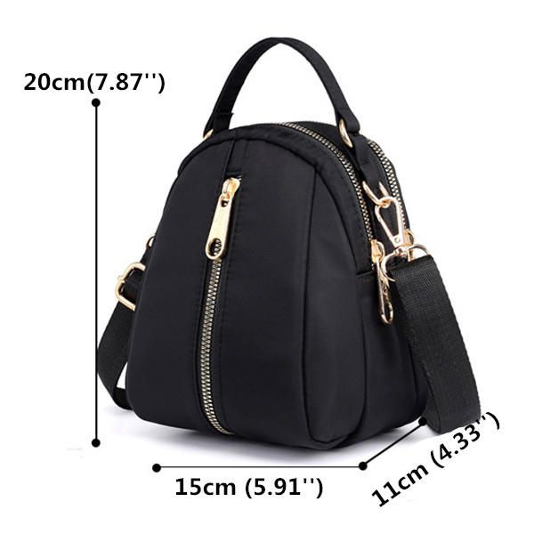 Bolso Bandolera Casual Impermeable De Nailon Para Mujer Bolso De Múltiples Ranuras