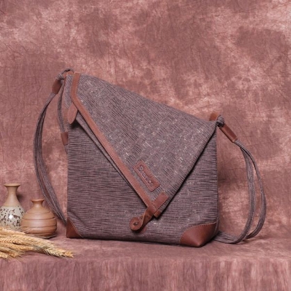 Bolso Bandolera Casual De Moda A Prueba De Desgaste De Lona