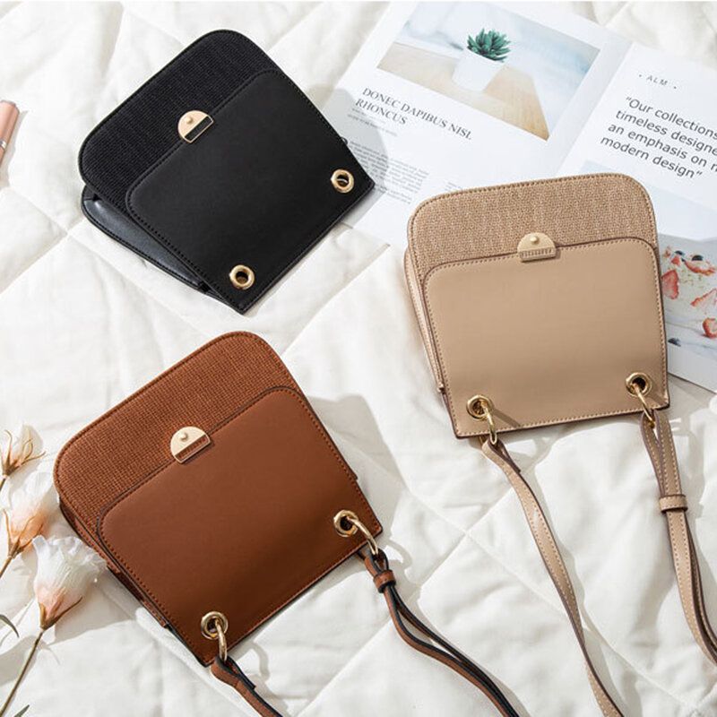 Bolso Bandolera Casual Para Mujer Patchwork Phone Bag