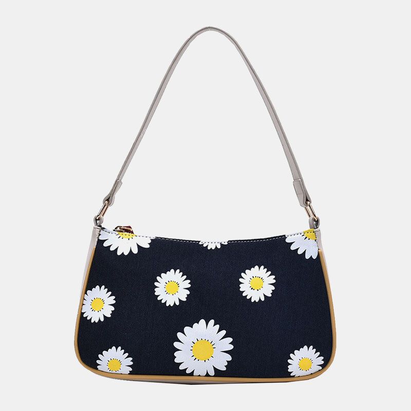 Bolso Bandolera Casual De Pu Con Margarita Para Mujer