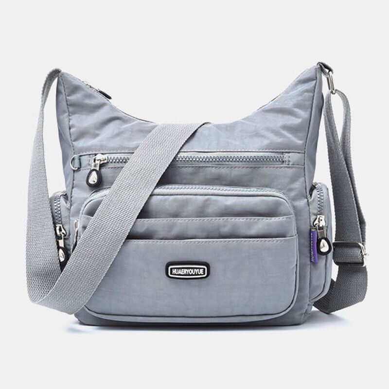 Bolso Bandolera Casual Sólido Multibolsillos Impermeable Para Mujer