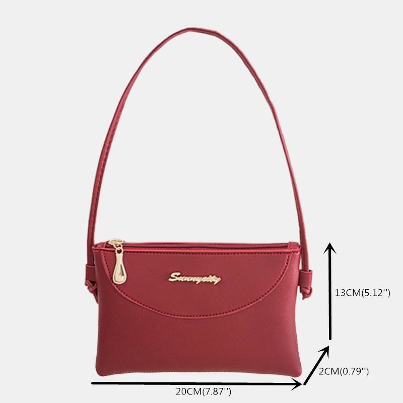 Bolso Bandolera Casual Sólido Para Mujer