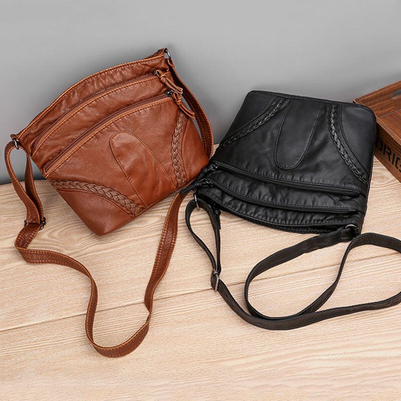 Bolso Bandolera Casual Sólido Para Mujer