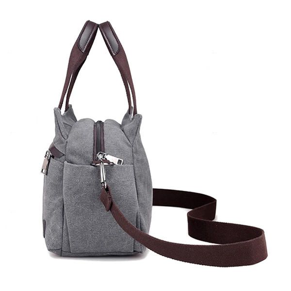 Bolso Bandolera Chino De Lona Lotus Para Mujer